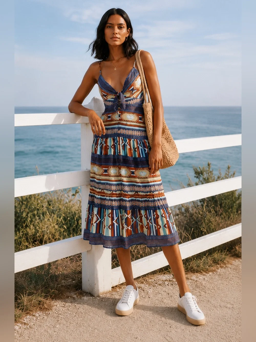 veronica beard boho dress Veronica Beard Abilene Chevron Dress
